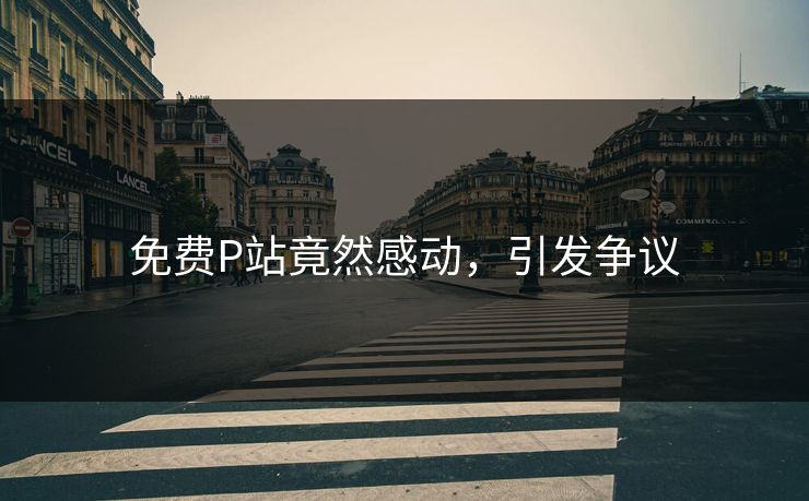 免费P站竟然感动，引发争议
