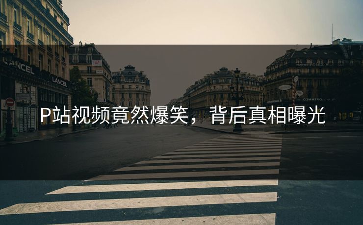 P站视频竟然爆笑，背后真相曝光
