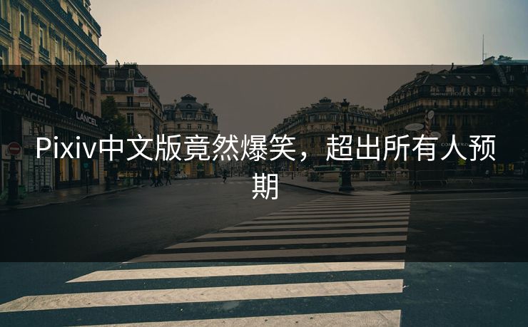 Pixiv中文版竟然爆笑，超出所有人预期